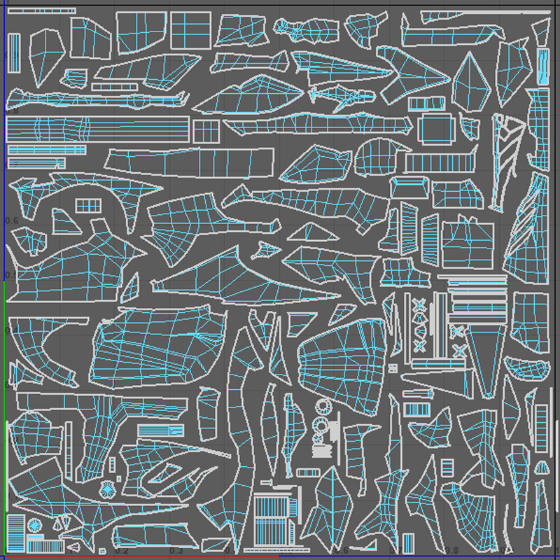 Futuristic Low Poly Concept Supercar Low-poly 3D model_19