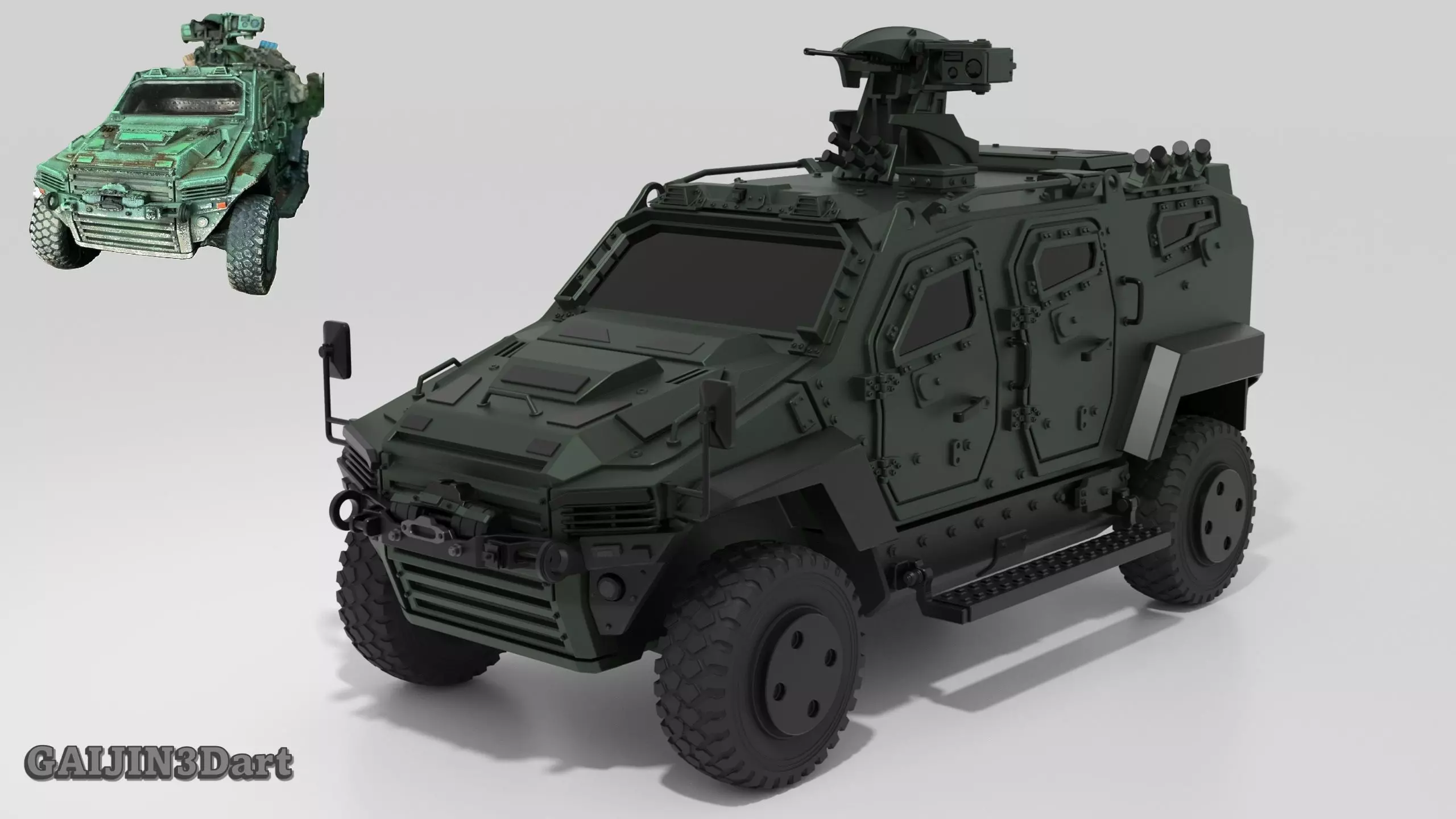 NMS 4x4 Tactical Vehicle 3D print model 3D print model
