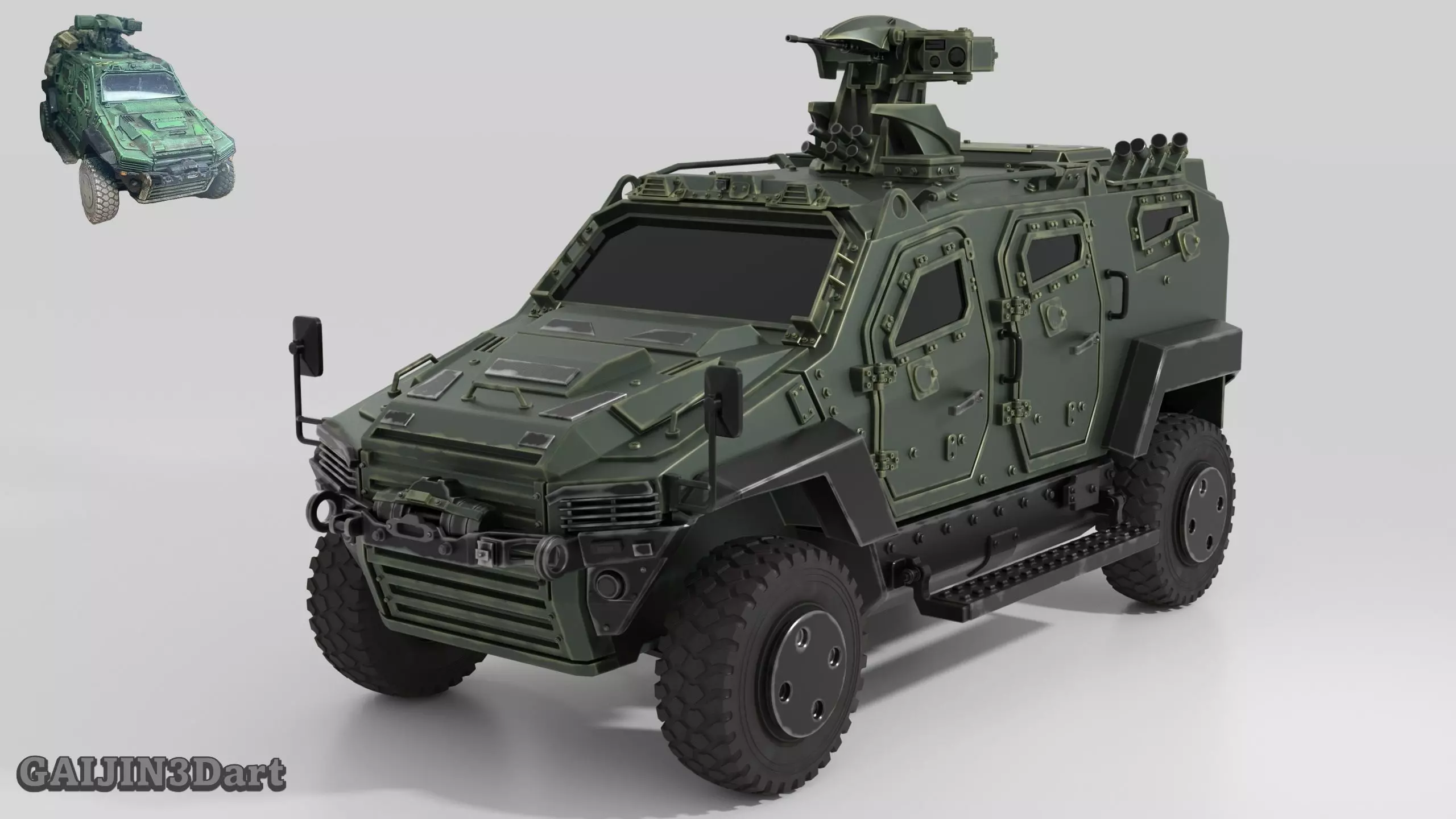 NMS 4x4 Tactical Vehicle 3D print model 3D print model