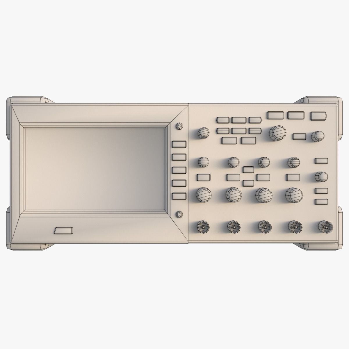 Waveform Generator Low Poly Low-poly 3D model_3