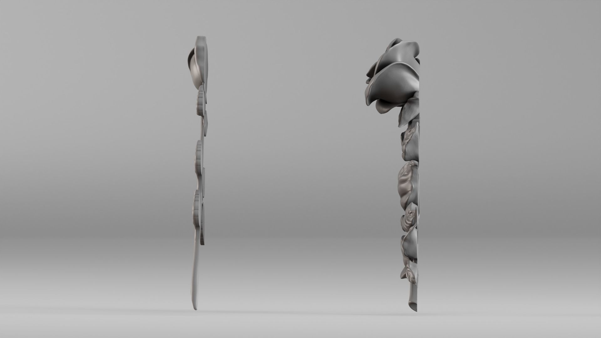 001649 Two Rose Variations 3D Print Model 3D print model_11