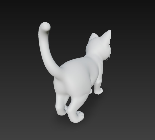 Cat Realistic 3D Model Basic - Low Poly Realistic Low-poly Low-poly 3D model_13