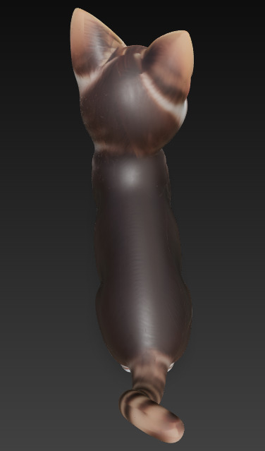 Cat Realistic 3D Model Basic - Low Poly Realistic Low-poly Low-poly 3D model_8