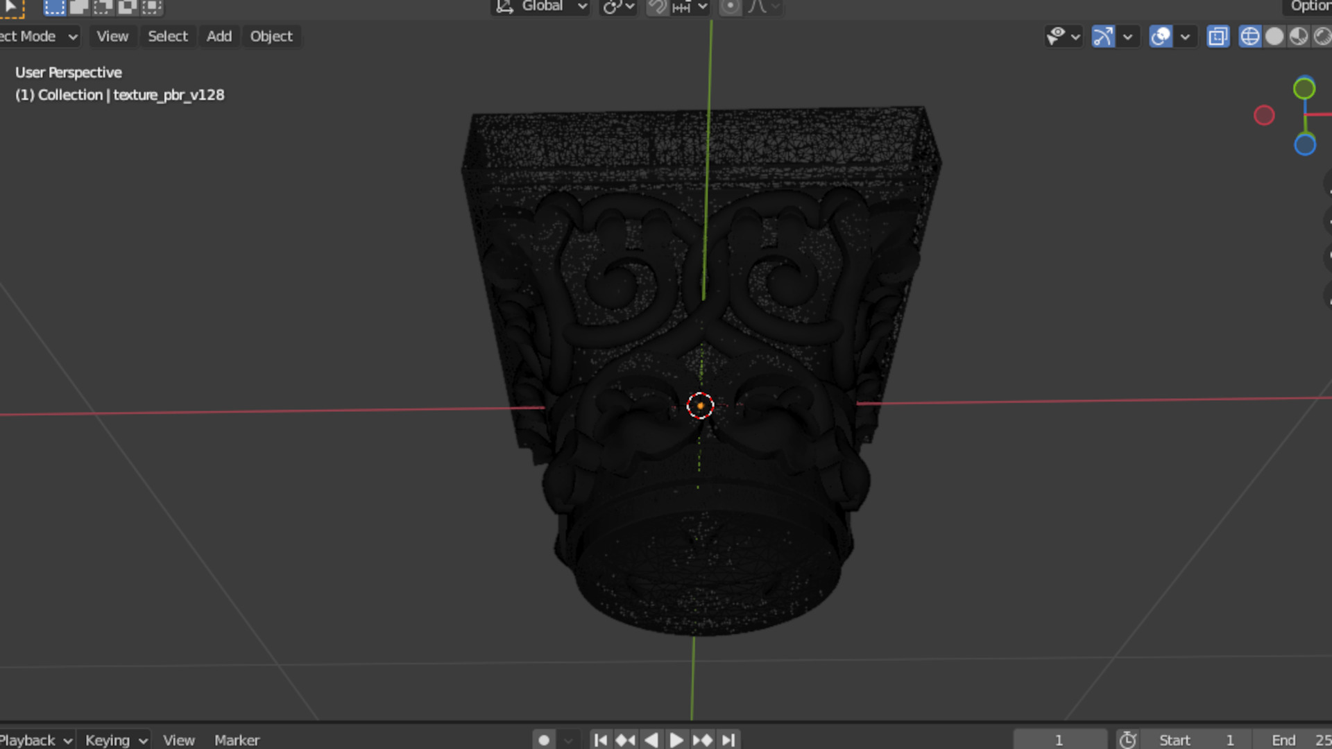 Column capital classic decorative ornament cnc 3d printing 03 3D print model_5