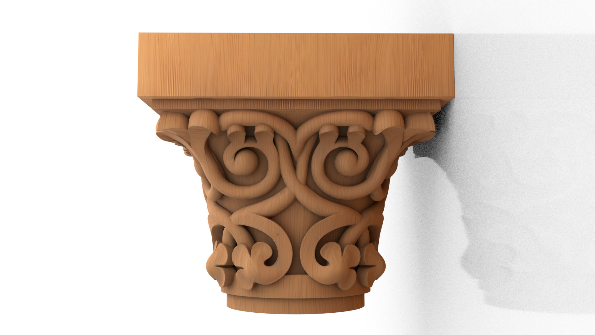 Column capital classic decorative ornament cnc 3d printing 03 3D print model_2