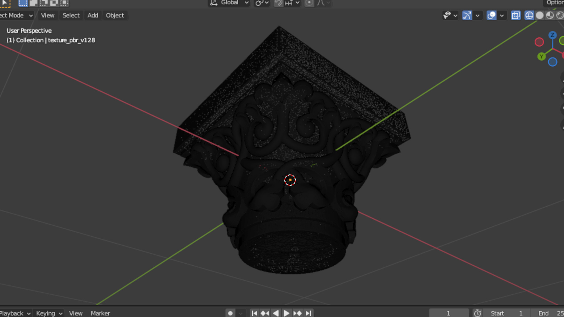 Column capital classic decorative ornament cnc 3d printing 03 3D print model_6