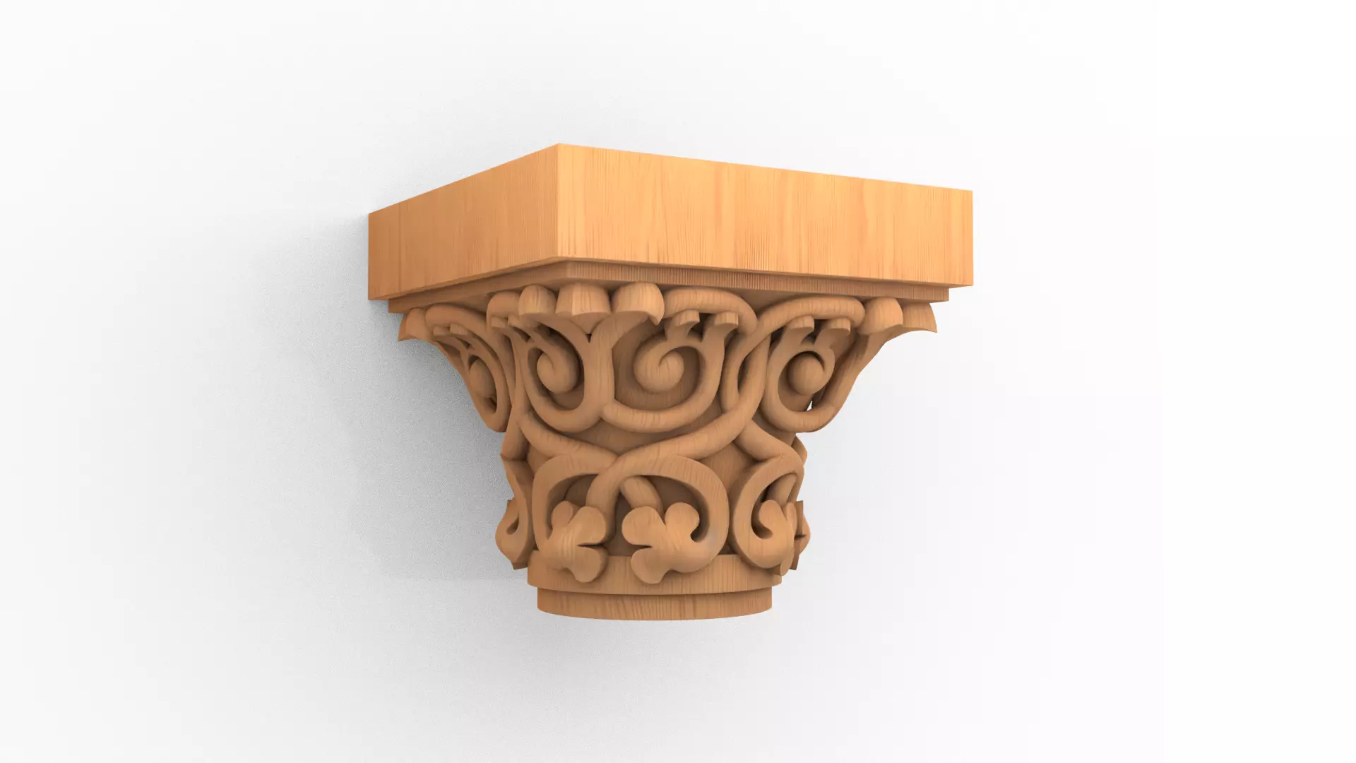 Column capital classic decorative ornament cnc 3d printing 03 3D print model_0