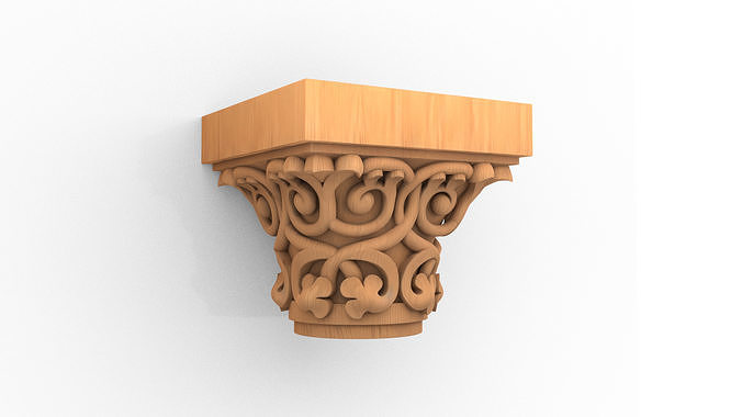 Column capital classic decorative ornament cnc 3d printing 03 3D print model