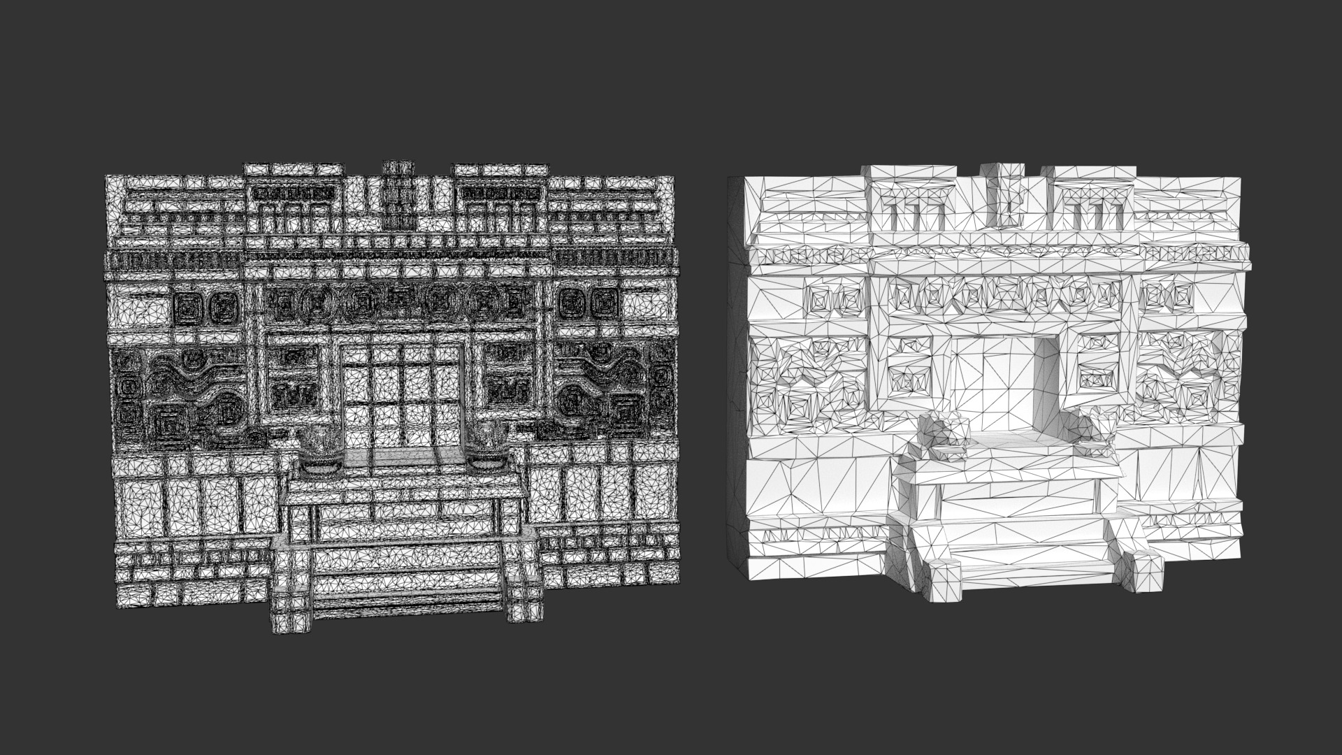 Mayan Temple Wall Modulars 01 250726 Low-poly 3D model_6