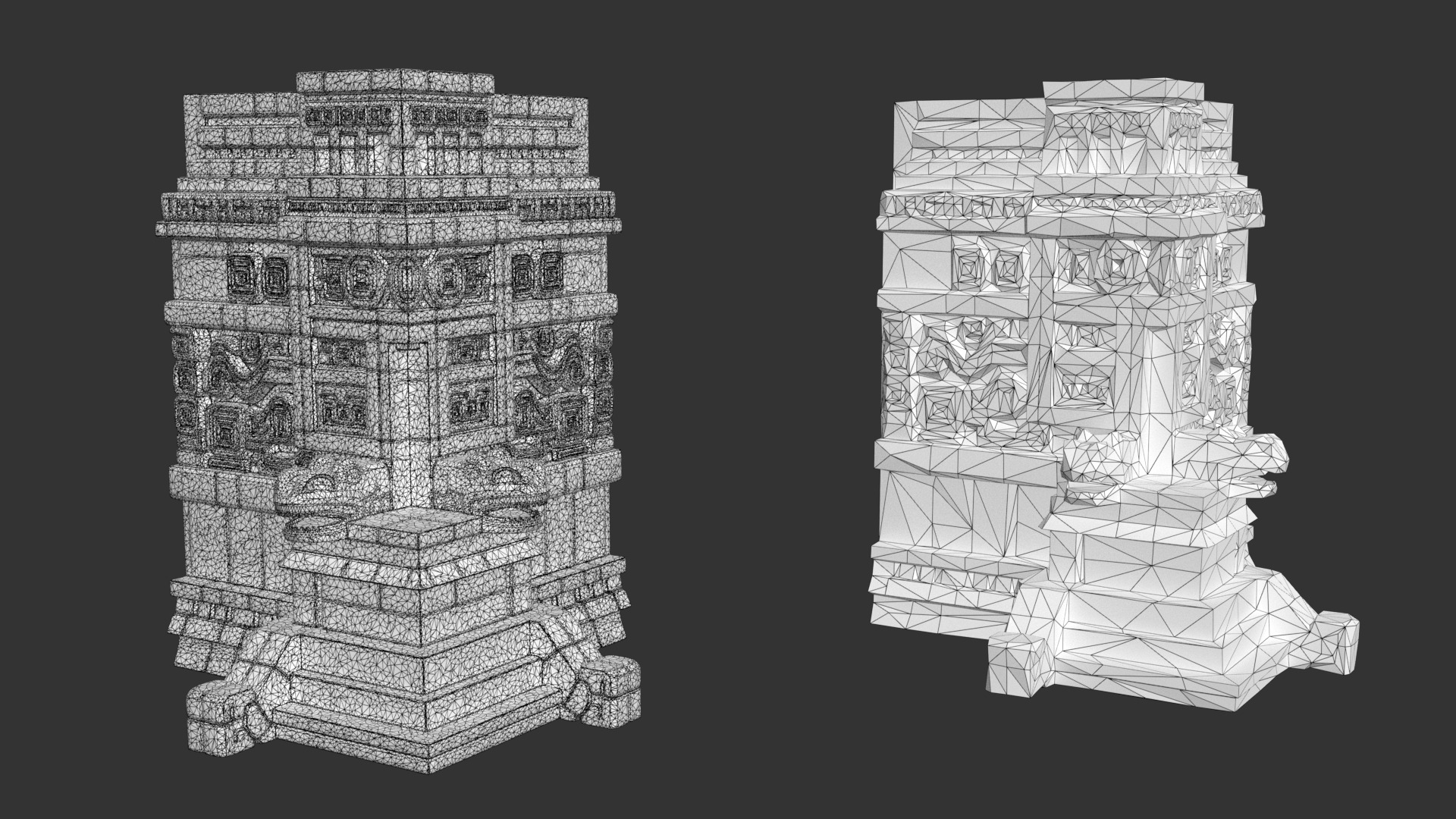 Mayan Temple Wall Modulars 01 250726 Low-poly 3D model_7