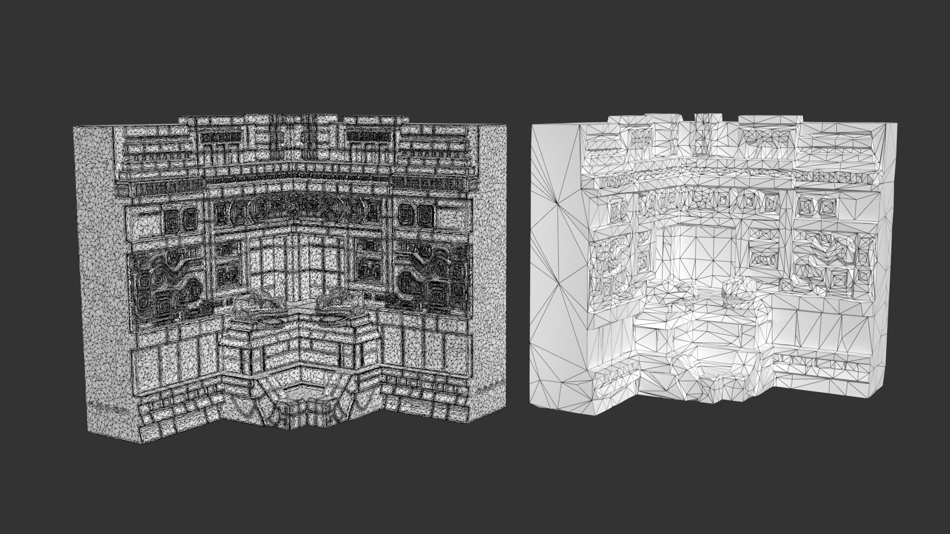 Mayan Temple Wall Modulars 01 250726 Low-poly 3D model_8