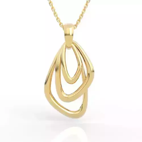 Dynamic Layered Loop Pendant
