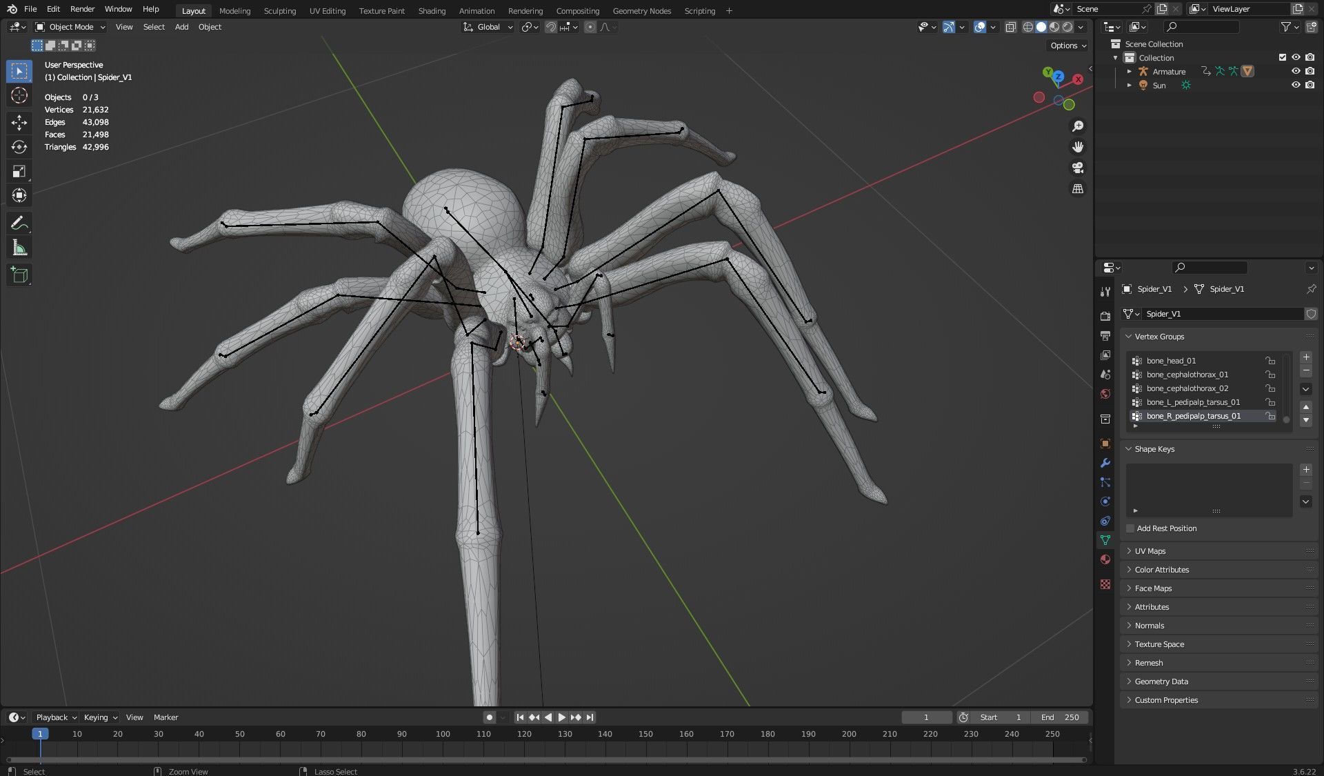 Spider-V1 3D model_14