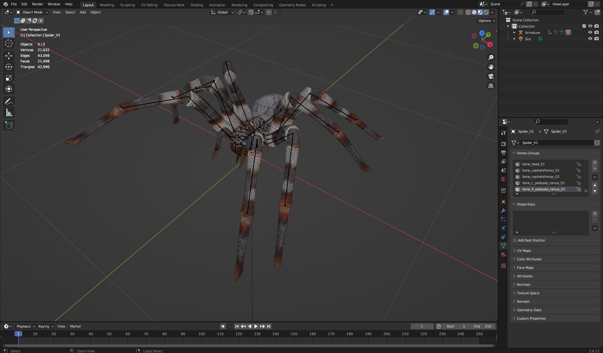 Spider-V1 3D model_13
