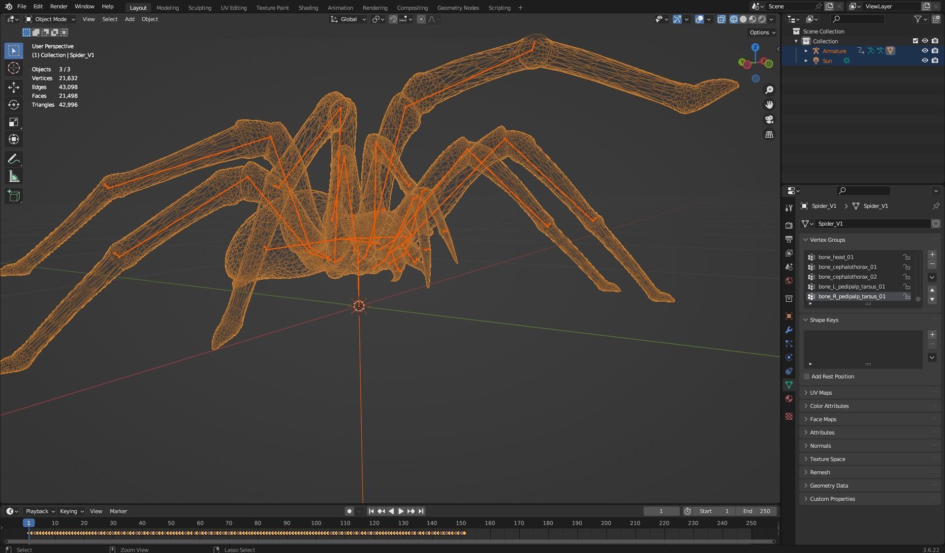 Spider-V1 3D model_15