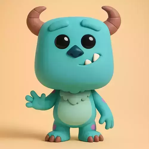 Flocked Sulley - Monsters Inc