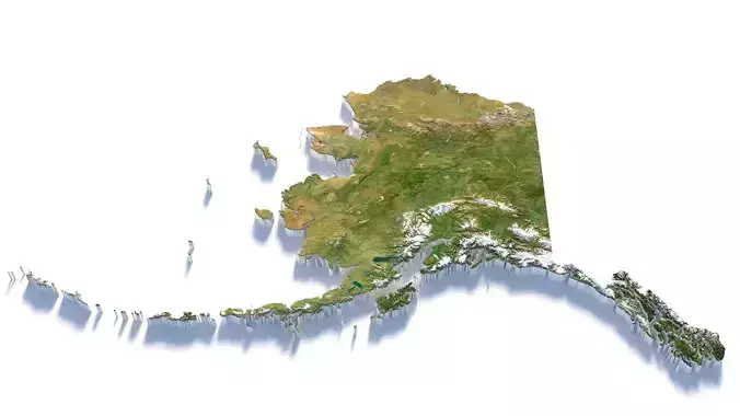  Albania Terrain Low-poly 3D model