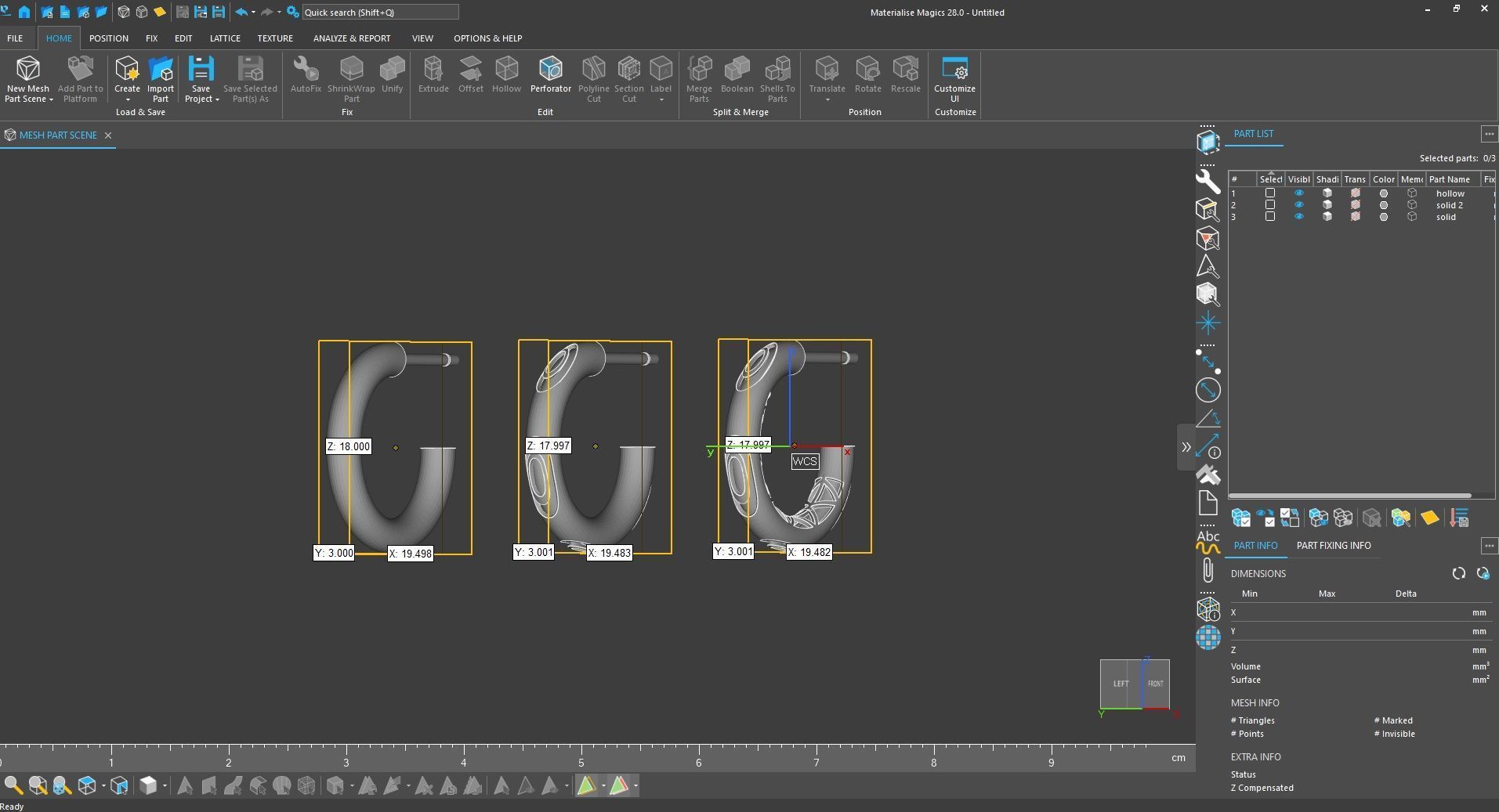 minimal enamel earring 3D print model_10