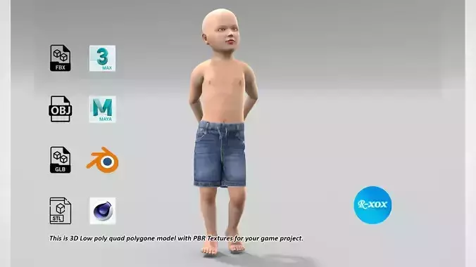 Kids Denim Jeans Shorts Pant PBR