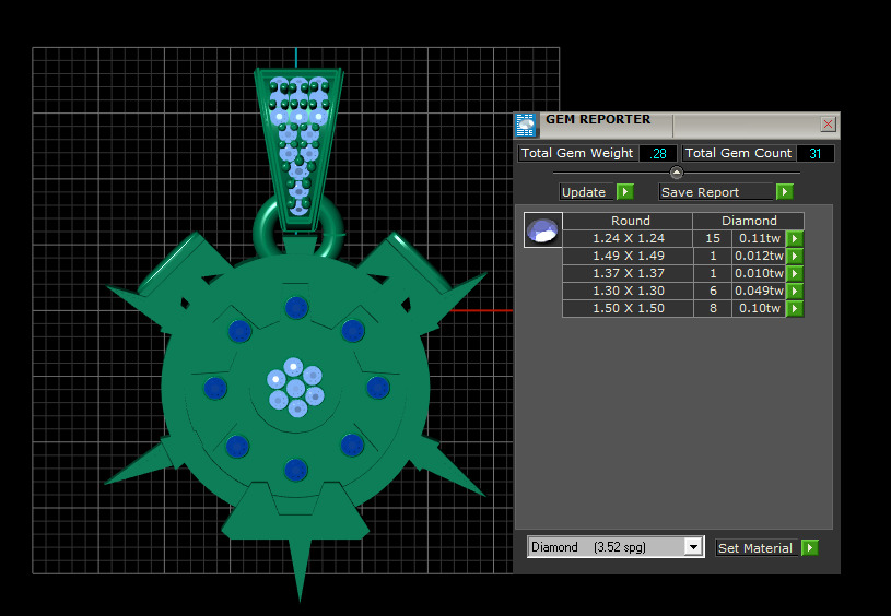 compass pendant 3D printable model 3D print model_4