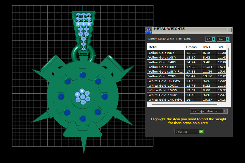compass pendant 3D printable model 3D print model_6