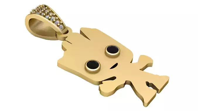 baby groot pendant 3D printable model  