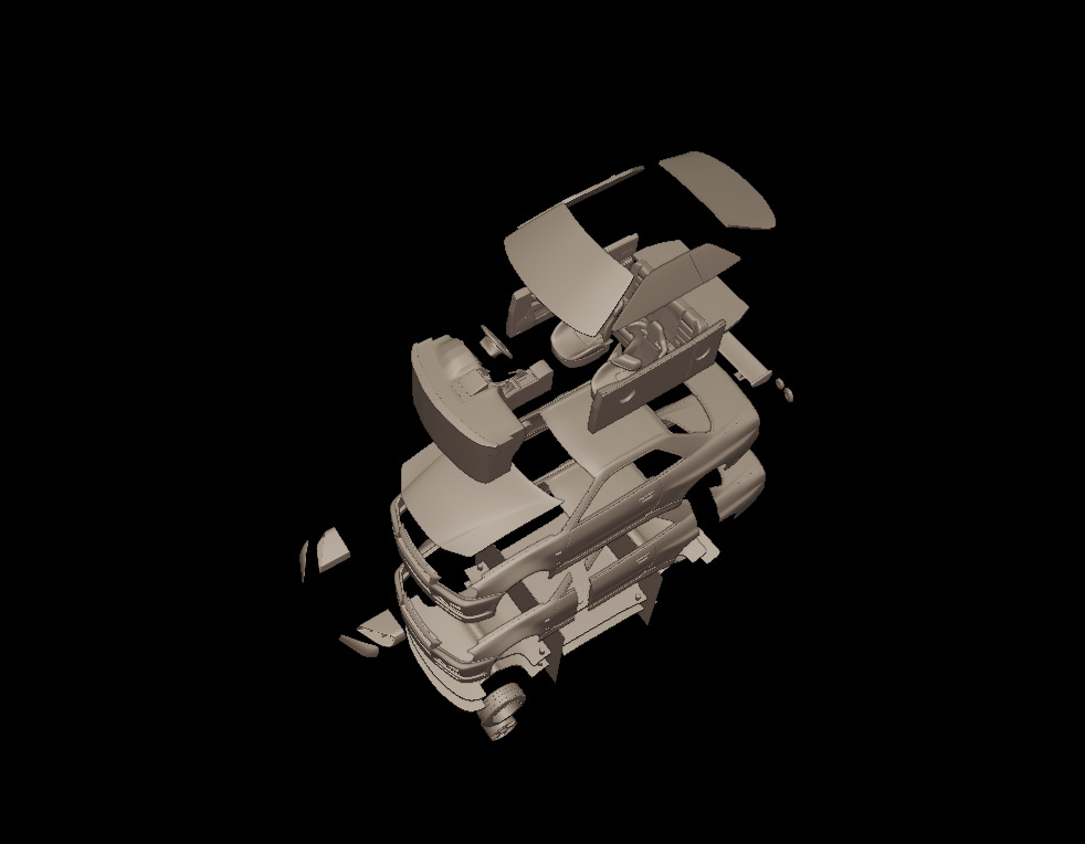 2002 NISSAN SKYLINE R 34 3D PRINT MODEL 3D print model_13