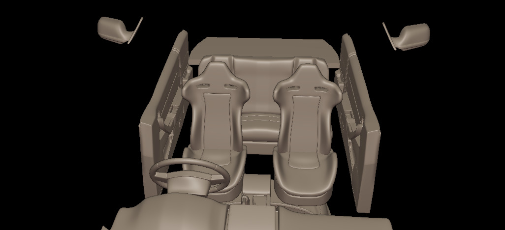 2002 NISSAN SKYLINE R 34 3D PRINT MODEL 3D print model_14