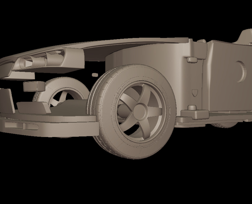 2002 NISSAN SKYLINE R 34 3D PRINT MODEL 3D print model_12