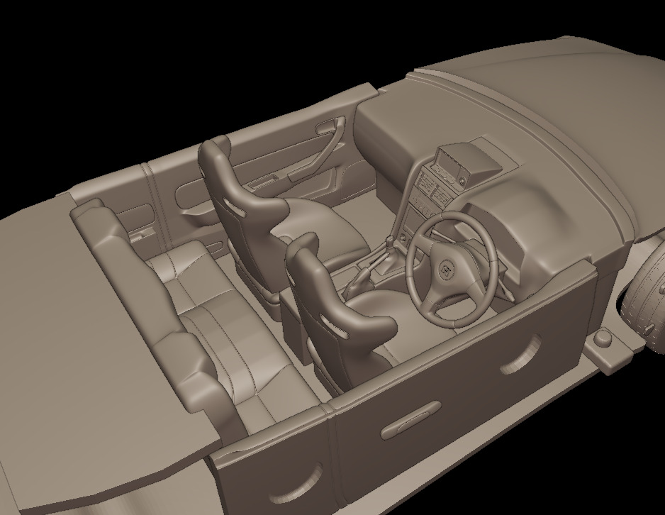 2002 NISSAN SKYLINE R 34 3D PRINT MODEL 3D print model_9