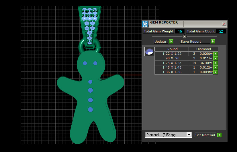 gingerbread man pendant 3D printable model   3D print model_3