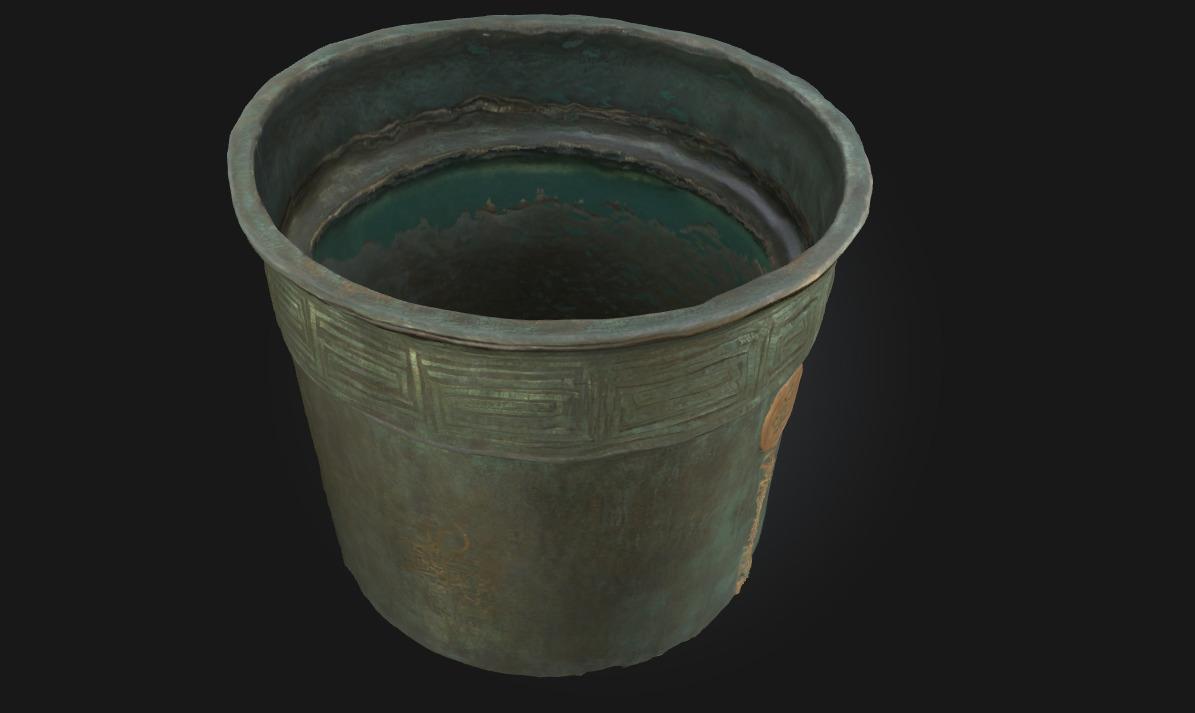 Antique Bronze Vessel  Echoes of a Forgotten Civilization 3D model_2