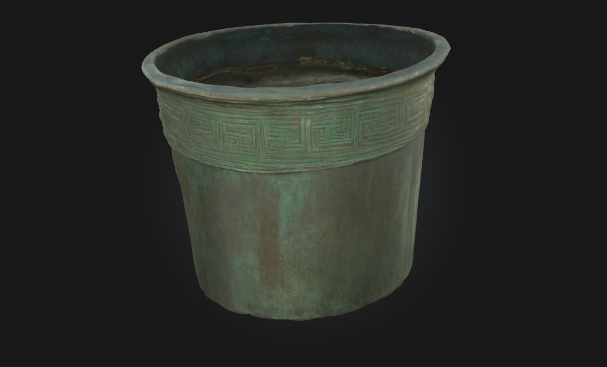 Antique Bronze Vessel  Echoes of a Forgotten Civilization 3D model_1