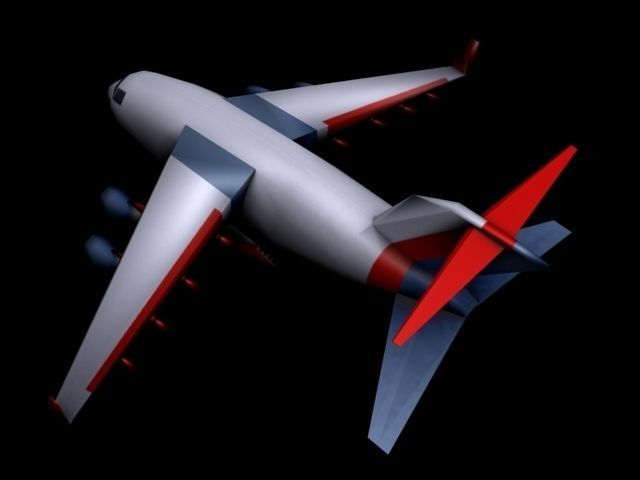 Big Toon Airplanes Low-poly 3D model_7