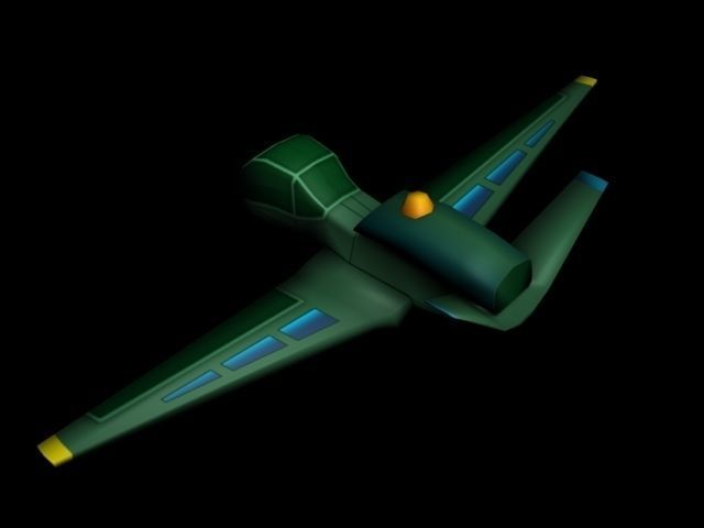 Big Toon Airplanes Low-poly 3D model_22