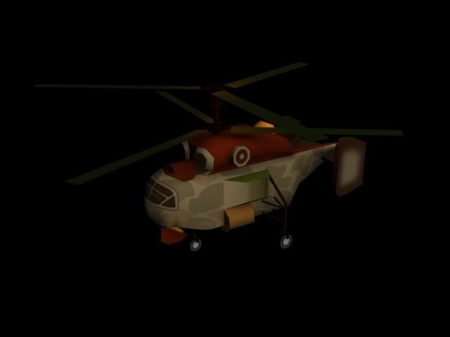 Big Toon Airplanes Low-poly 3D model_14