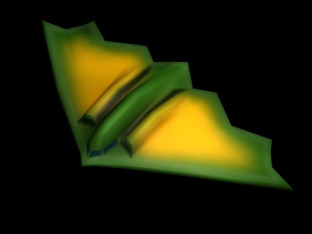 Big Toon Airplanes Low-poly 3D model_4