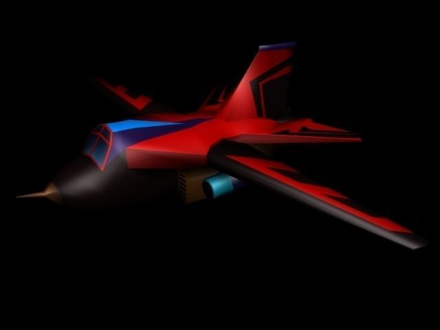 Big Toon Airplanes Low-poly 3D model_18
