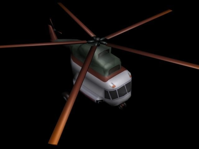 Big Toon Airplanes Low-poly 3D model_17