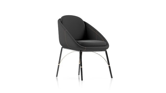 Nero Outdoor Dining Chair 3D model