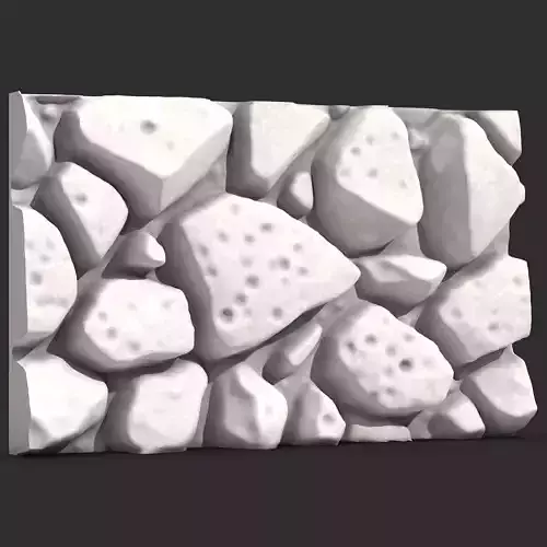 Stone Wall 001 3D print model
