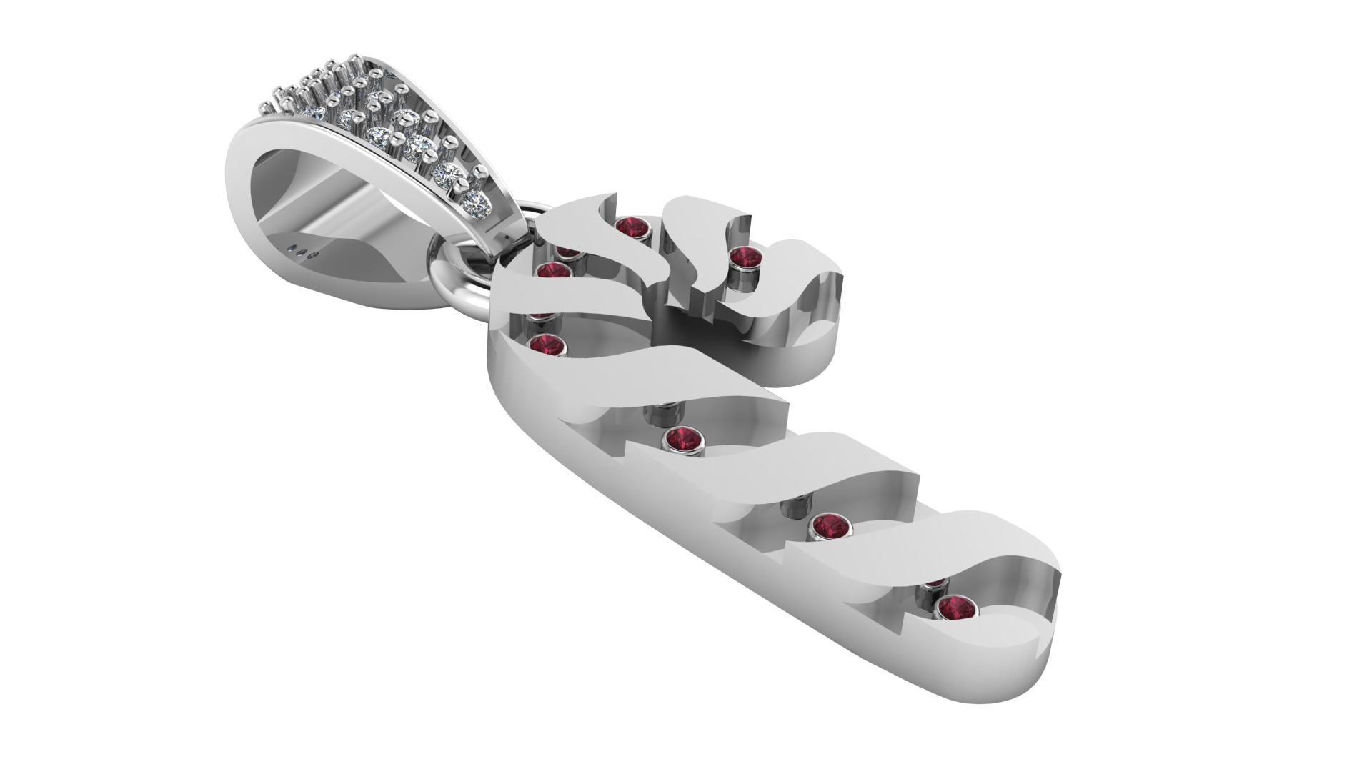 Arabic calligraphy pendant 3D printable model   3D print model_1