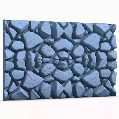 Seamless Stone Wall 3 3D print model
