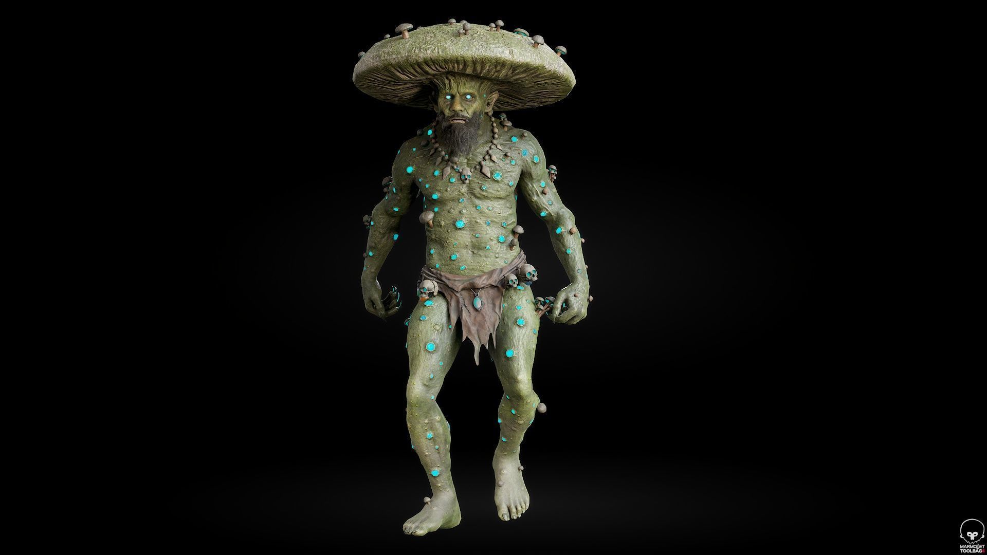 Fungal Monster Low-poly 3D model_12