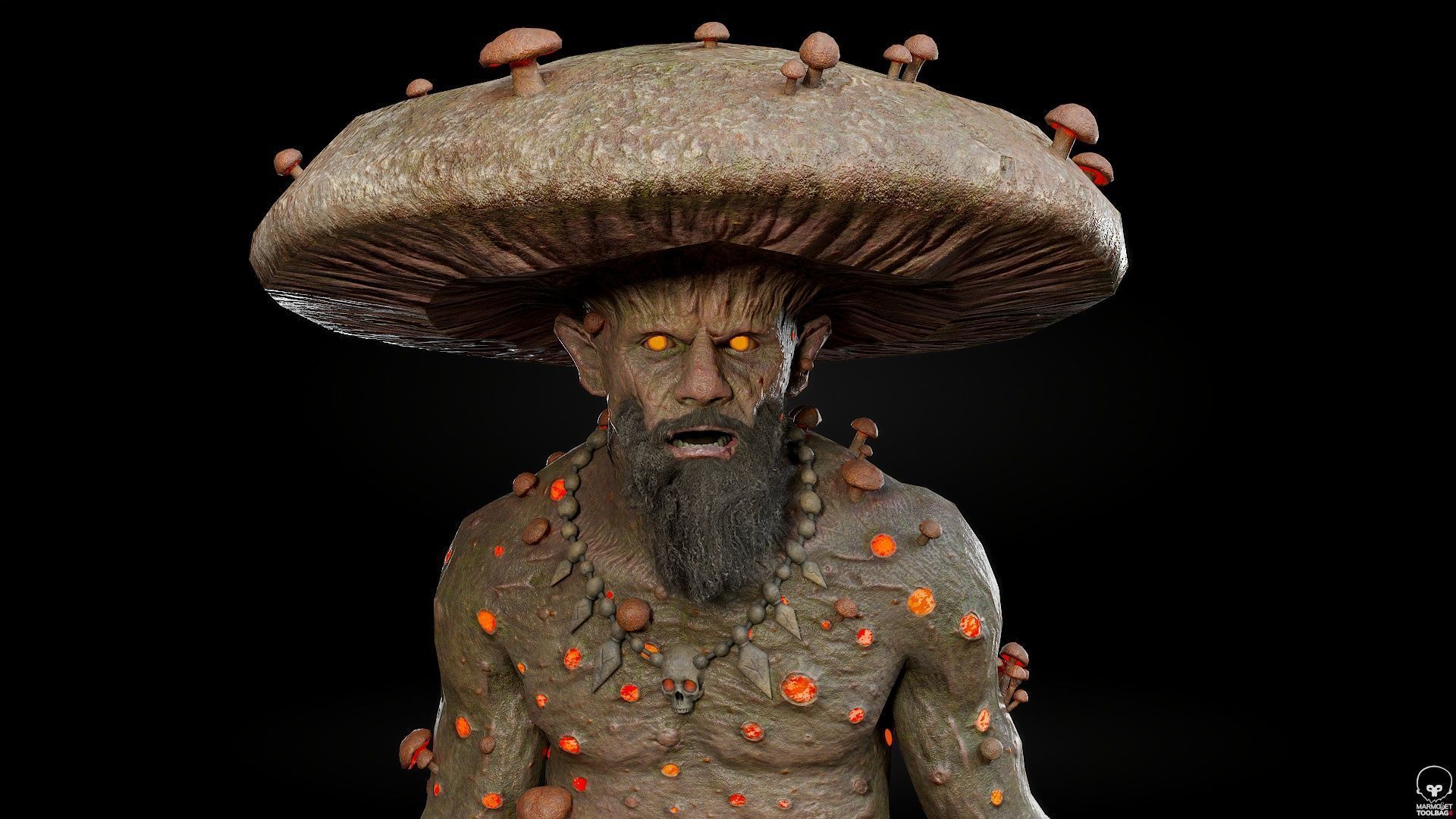 Fungal Monster Low-poly 3D model_14