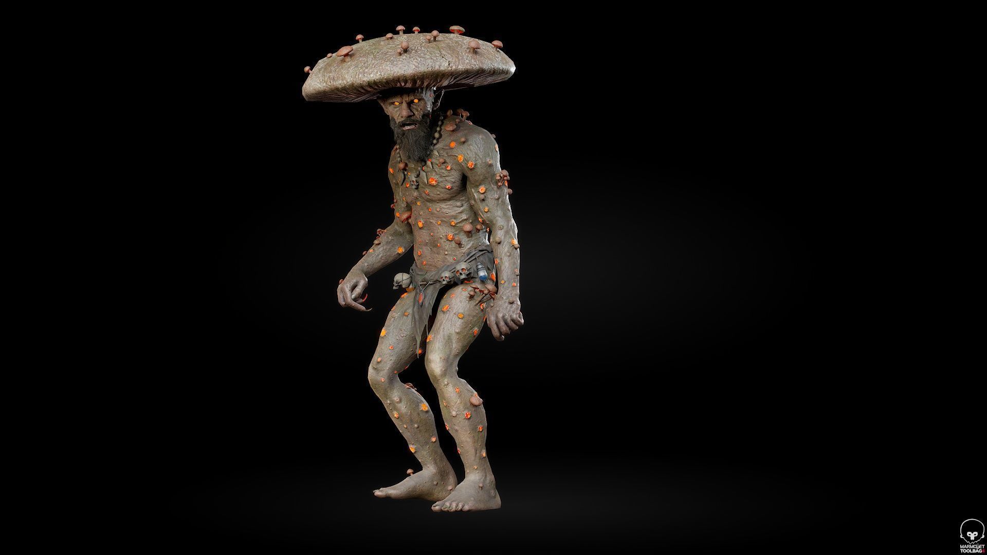 Fungal Monster Low-poly 3D model_5