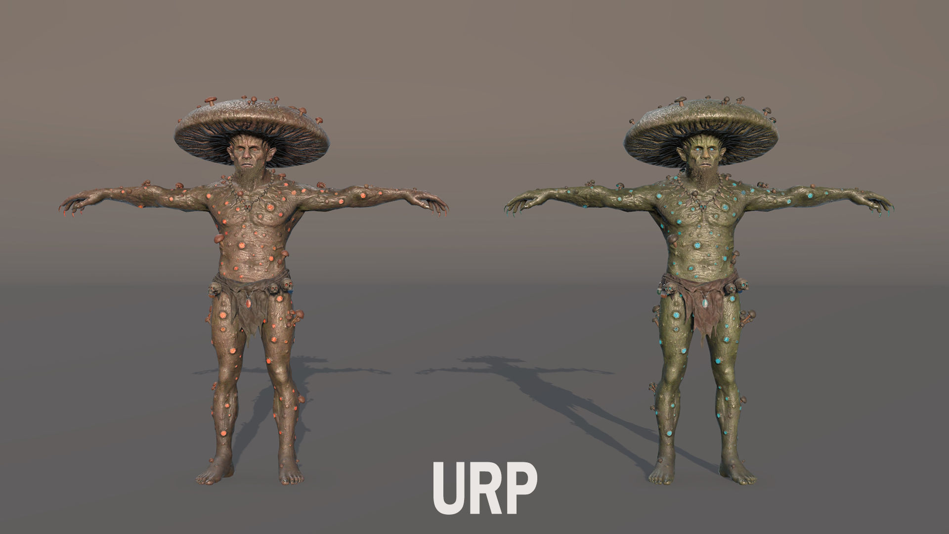 Fungal Monster Low-poly 3D model_28