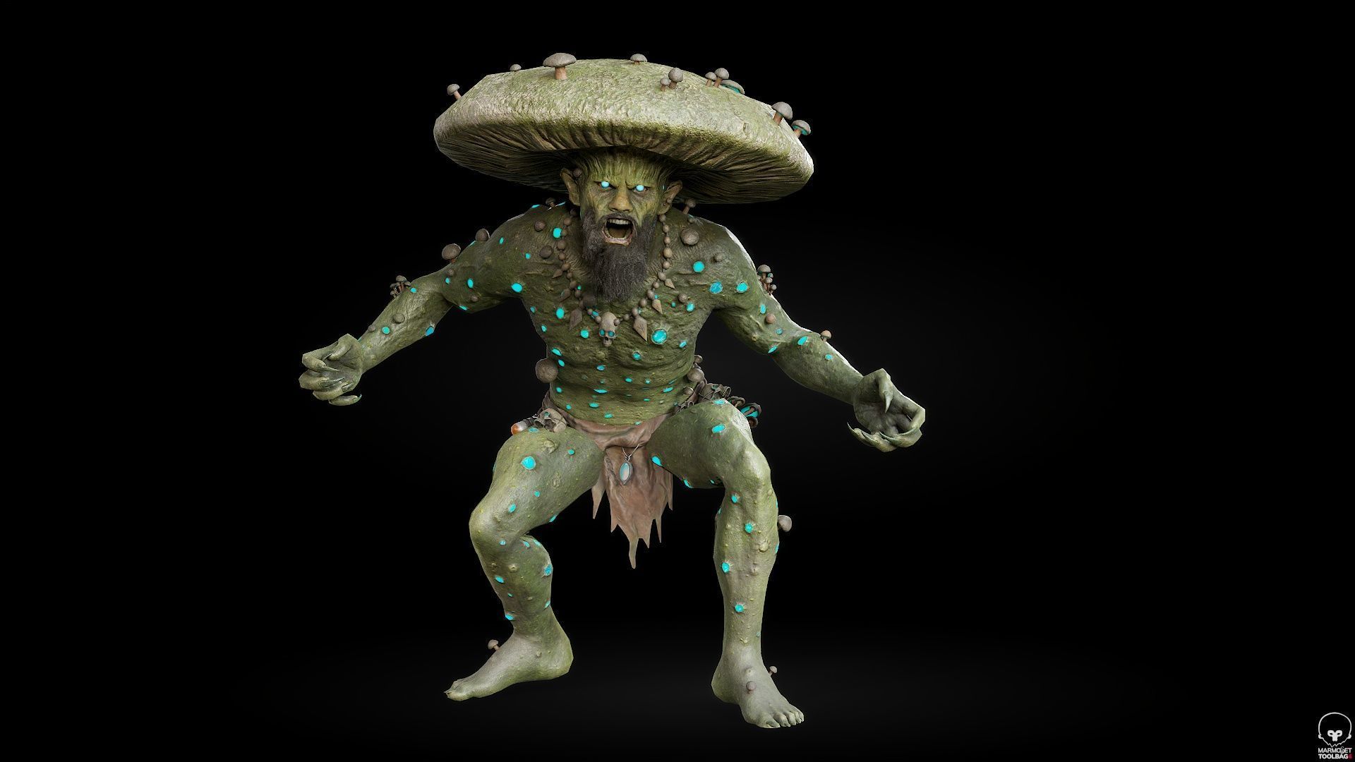 Fungal Monster Low-poly 3D model_17