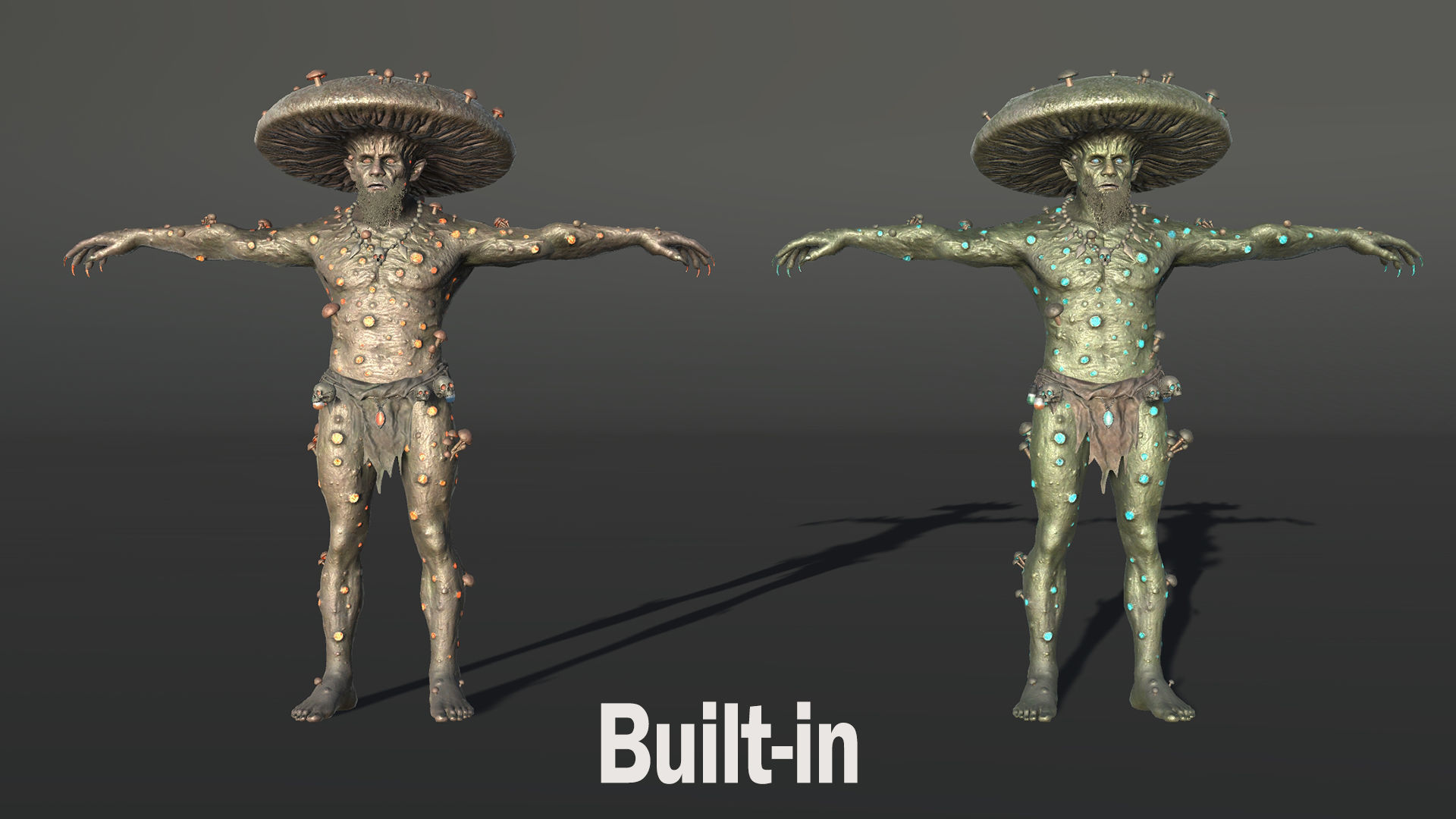 Fungal Monster Low-poly 3D model_27