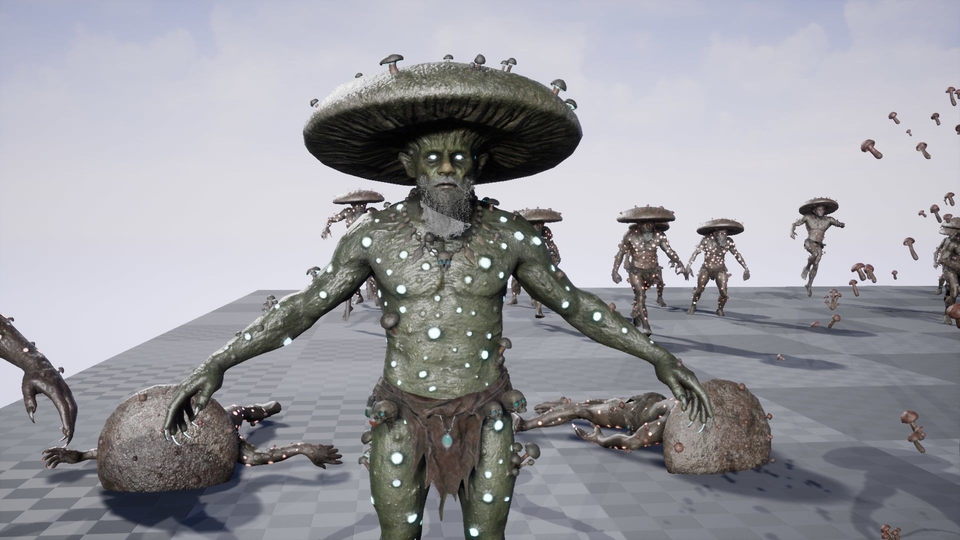 Fungal Monster Low-poly 3D model_25